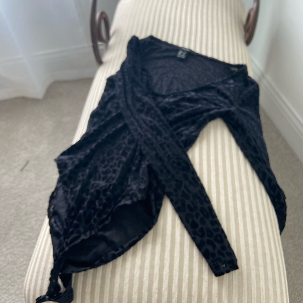 Sexy cheetah print bodysuit, color: black